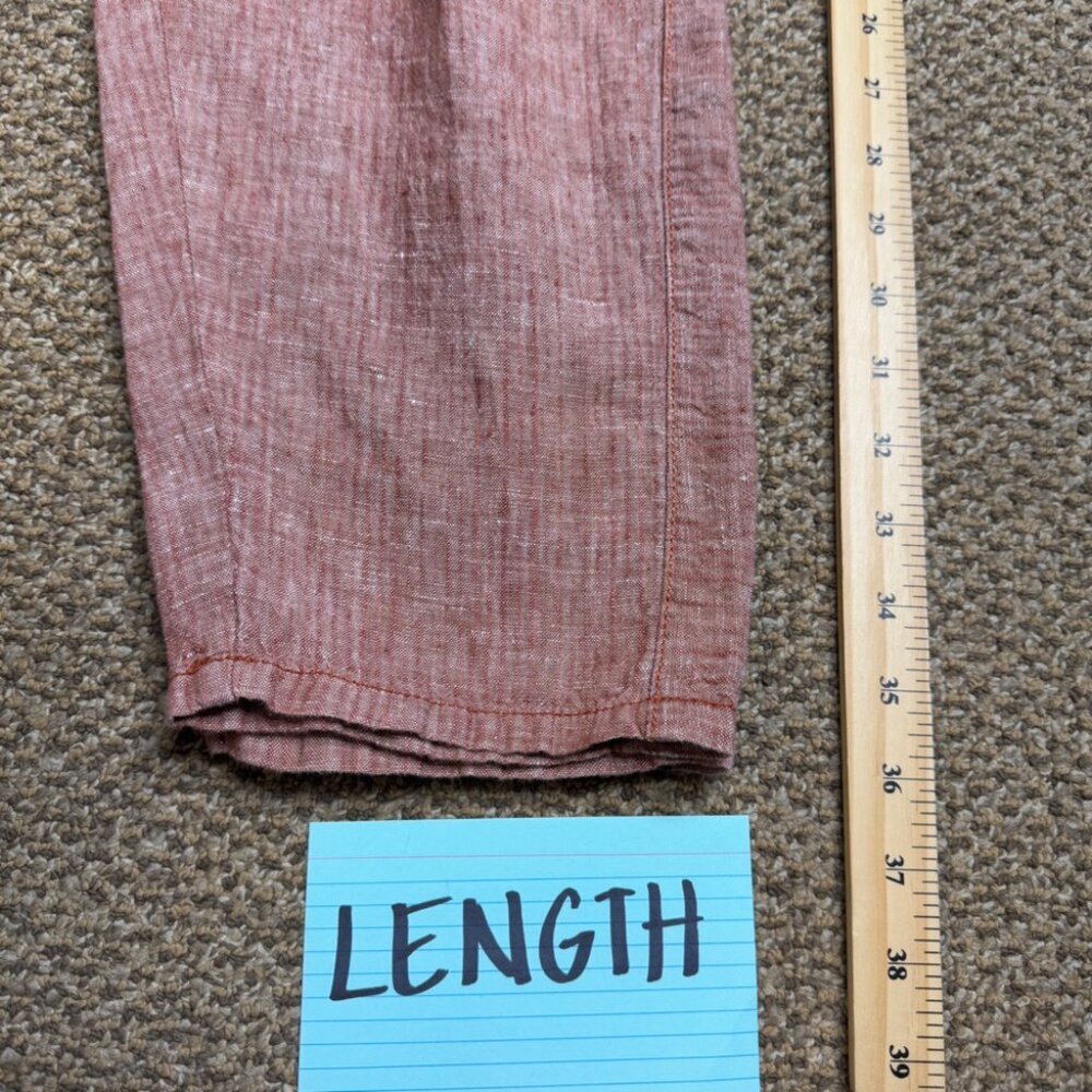 Hei Hei Antropologie Linen Pull-On Relaxed Pleated Elastic Waist Pants  Small - Picture 9 of 11